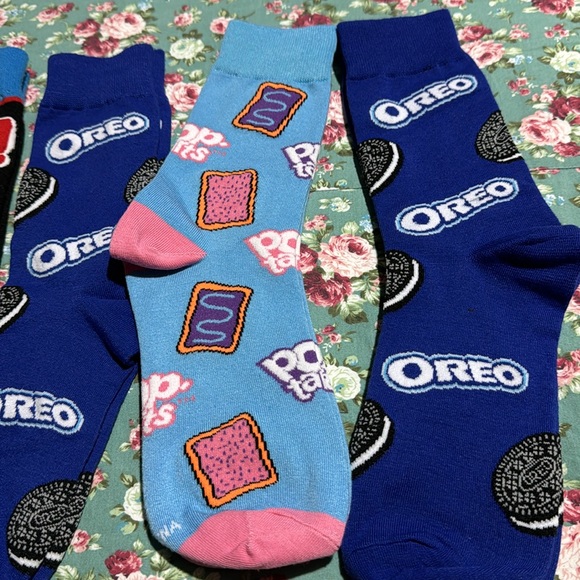 Socks! 4 pack of brand new, never been worn socks! Snack socks, cookie 🍪 socks. - Picture 4 of 5